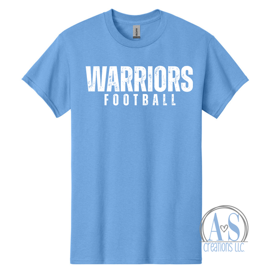 Distressed Warriors Football - Carolina- Lil Warriors Fundraiser