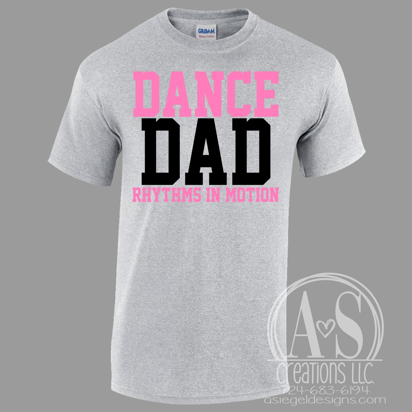 Dance Dad Block Tee - Grey