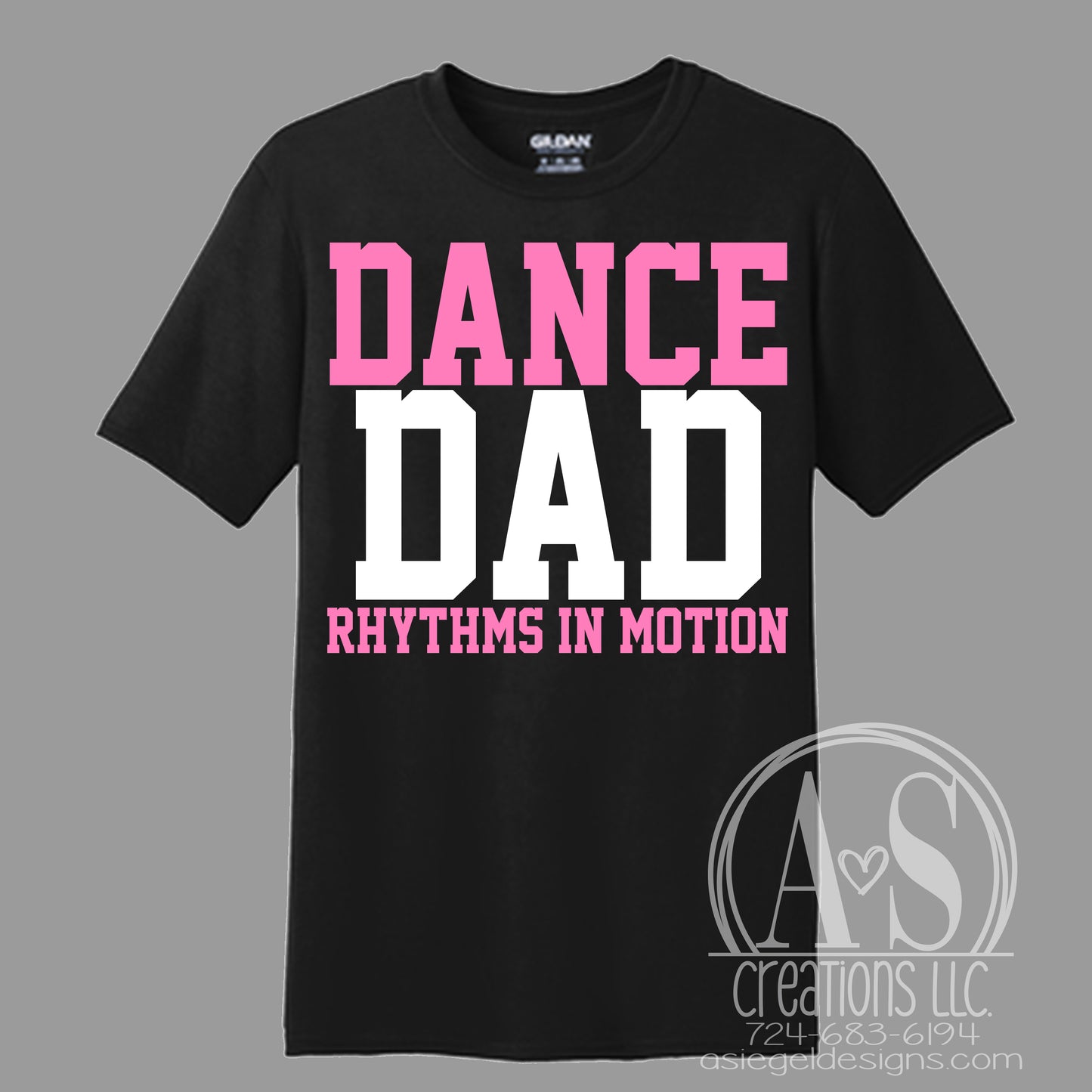 Dance Dad Block Tee - Black