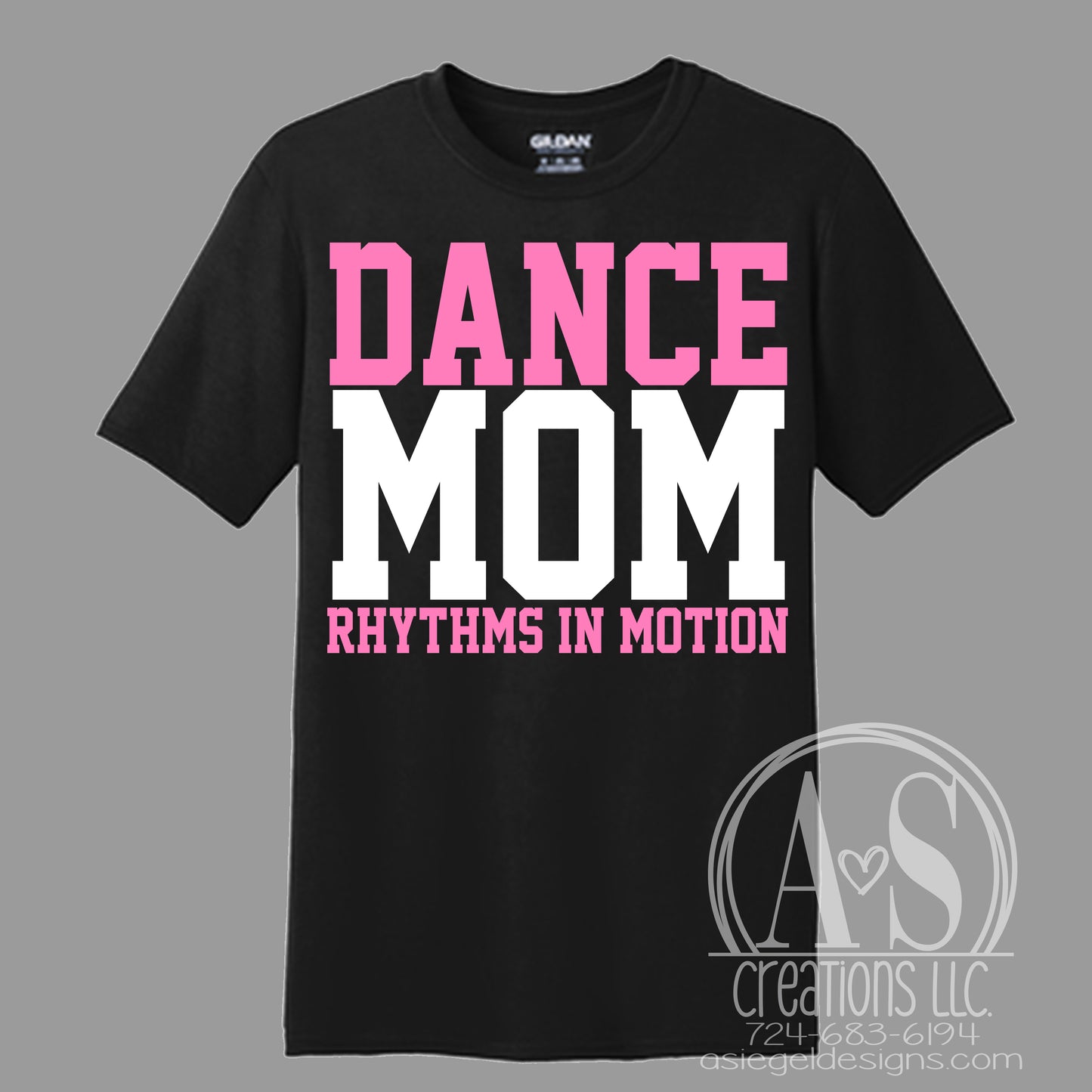 Dance Mom Block Tee - Black