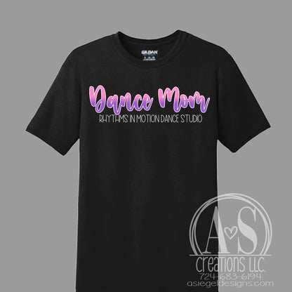 Dance Mom Gradient Tee - Black
