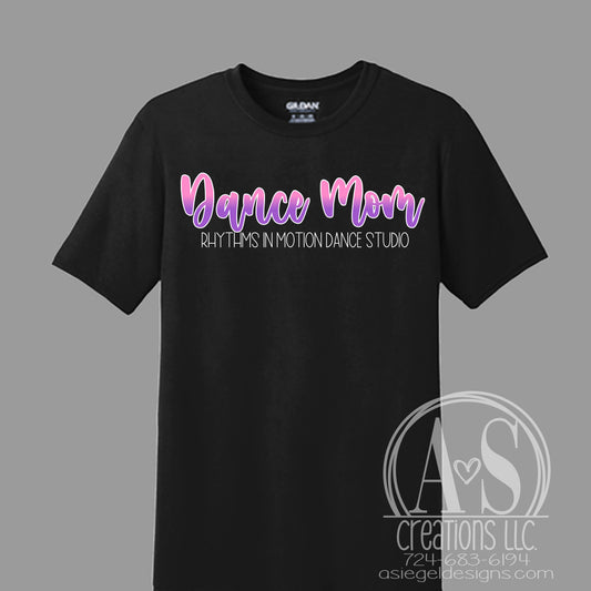 Dance Mom Gradient Tee - Black