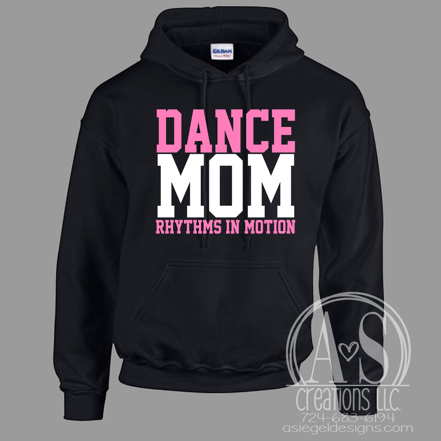 Dance Mom Block Hoodie - Black
