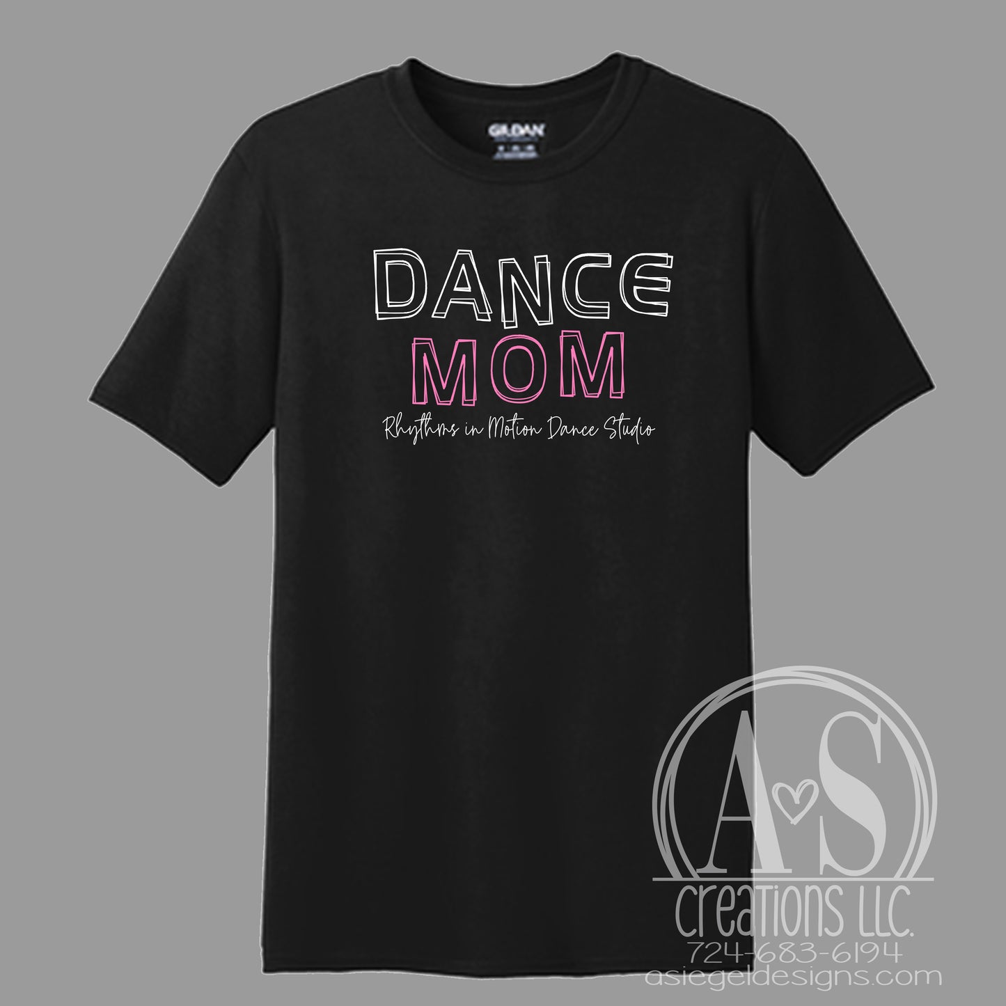 Dance Mom Outline Tee - Black