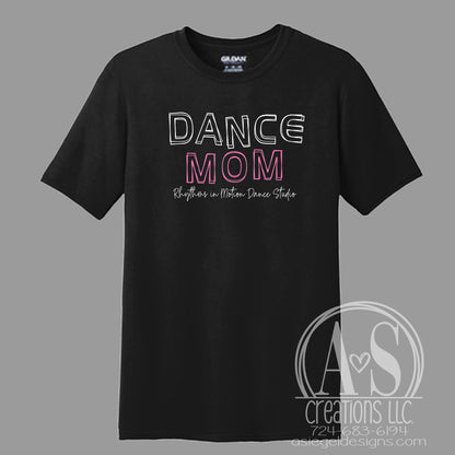 Dance Mom Outline Tee - Black