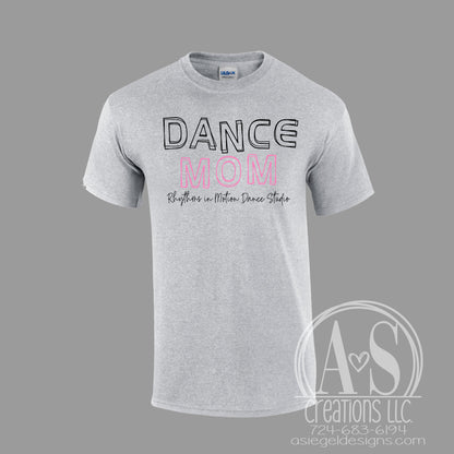 Dance Mom Outline Tee - Sport Grey