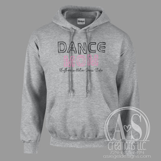 Dance Mom Outline Hoodie - Sport Grey
