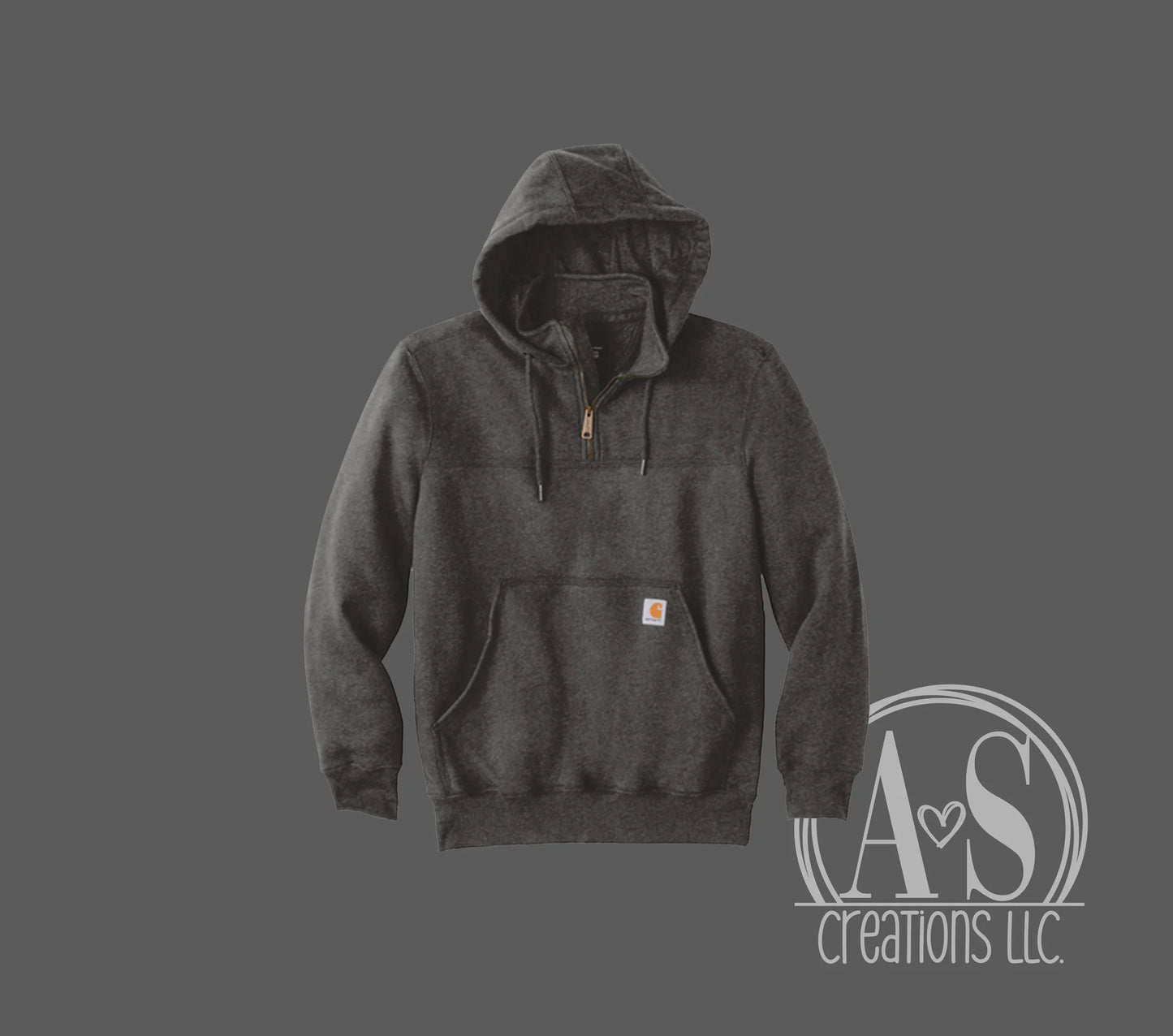 1/4 Zip Carhartt Hoodie w/CUSTOM LOGO