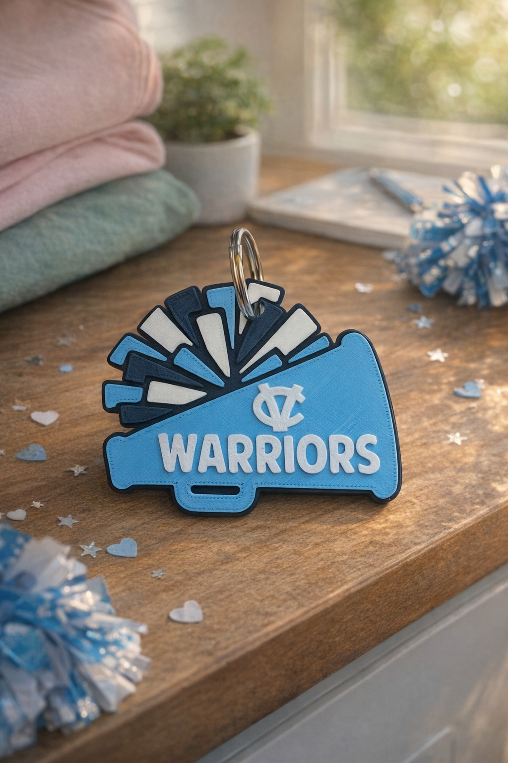 Cv Pom Megaphone Cheer Keychain