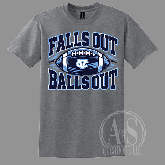 Falls Out Balls Out - Graphite Heather Grey