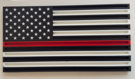 Thin red line Challenge Coin stand