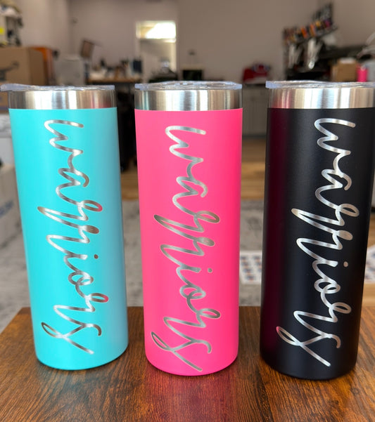 Warriors Skinny tumblers