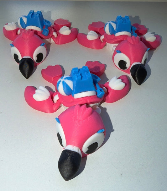 Summer Flamingo turtles