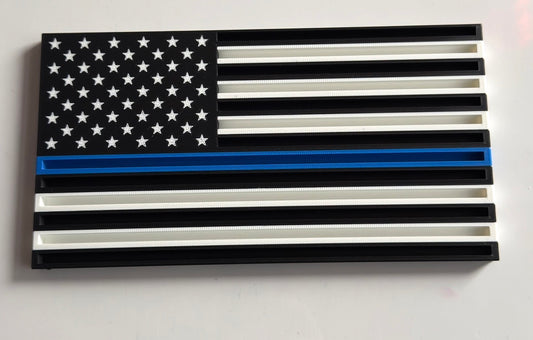Thin blue line Challenge Coin stand