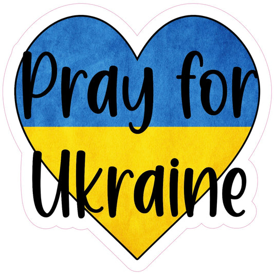 Pray for Ukraine Stickers