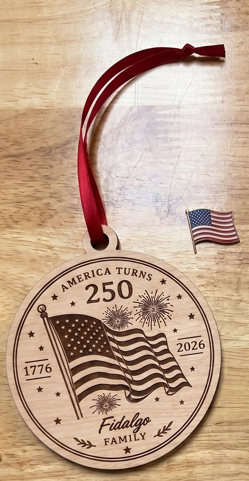 America 250 Custom Ornament