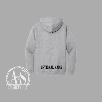 Dance Mom Outline Hoodie - Sport Grey