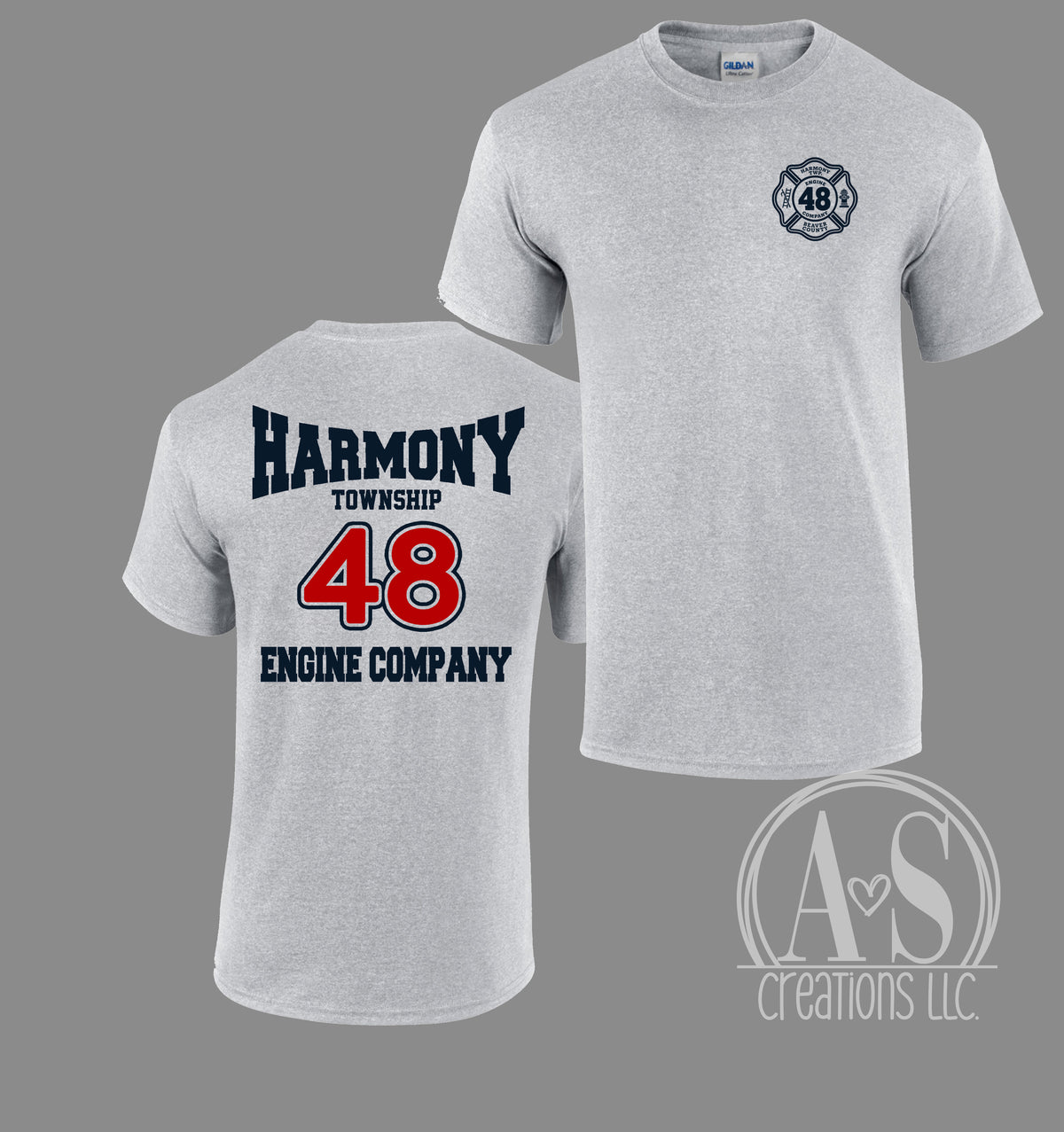 Harmony Township 48 Engine Company - Sport Grey - Infant/Toddler