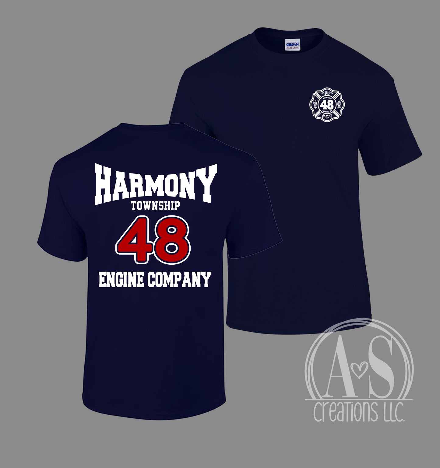 Harmony Township 48 Engine Company - Navy Blue - YOUTH