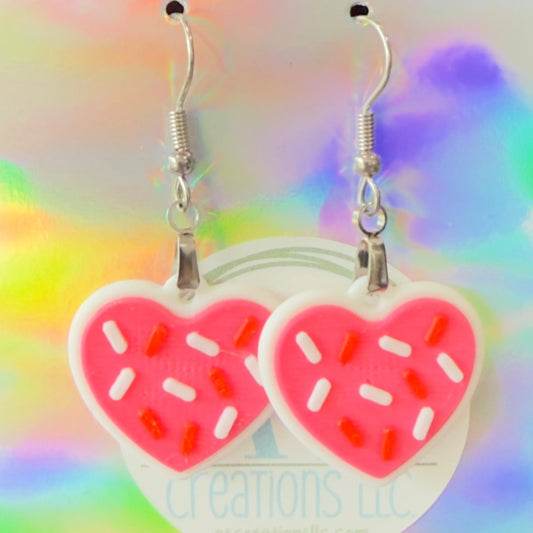 Heart Cookie Earrings