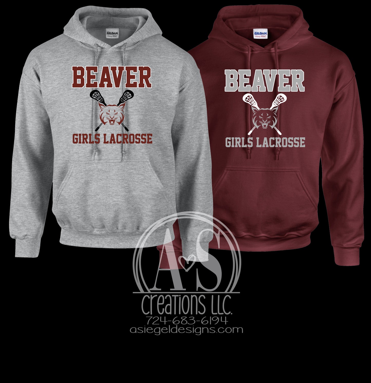 Beaver Girls Lacrosse Hoodies