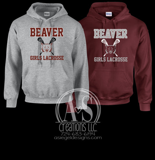 Beaver Girls Lacrosse Hoodies