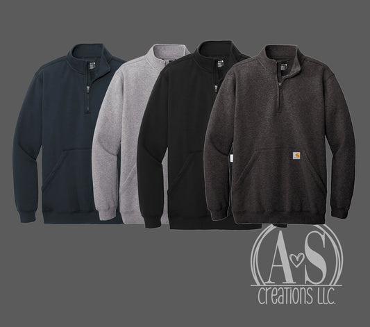 1/4 Zip Carhartt Sweatshirt w/CUSTOM LOGO