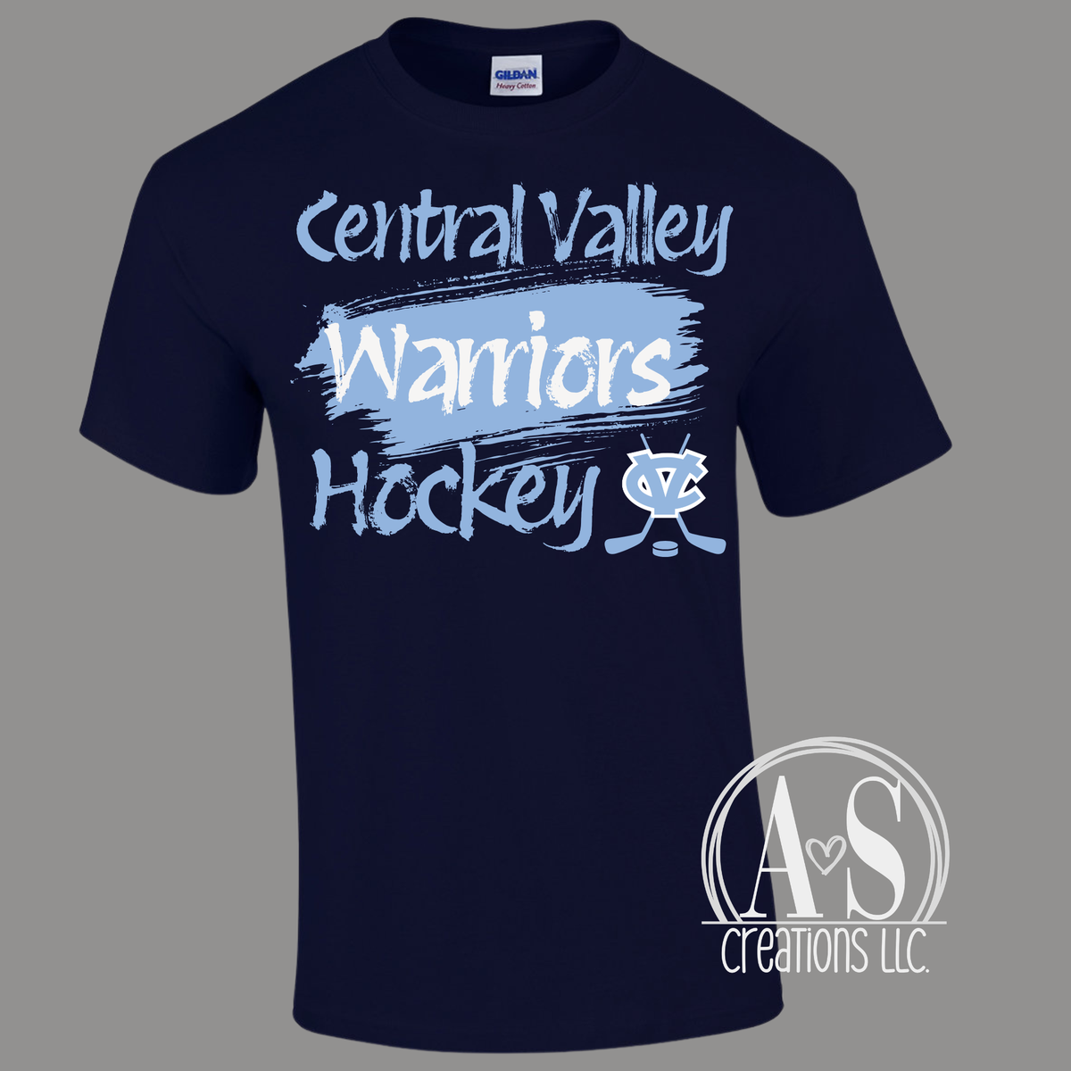 Central Valley Warriors Hockey-navy blue