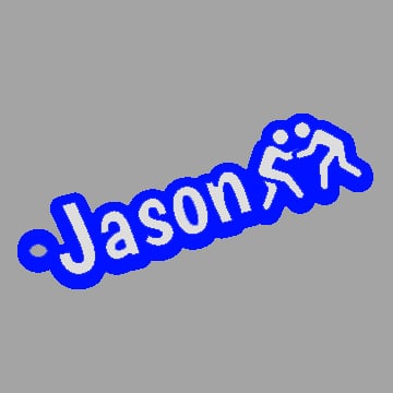 3D Bag Tag - wrestling