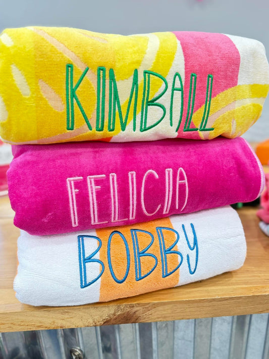 Custom Beach towels