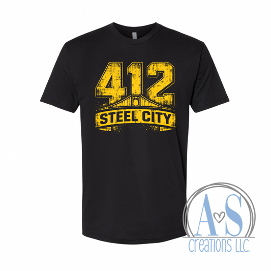 Pittsburgh 412 Tee