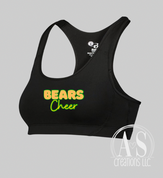 Bears Cheer Sports Bra