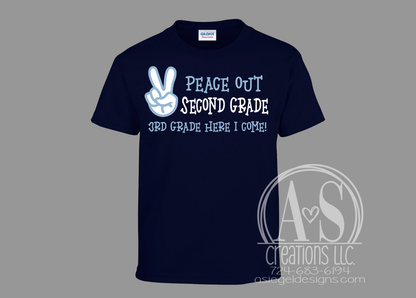 Peace Out end of year shirts