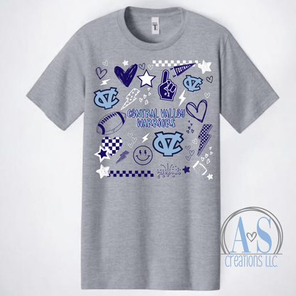 Warriors football spirit - Sport Grey