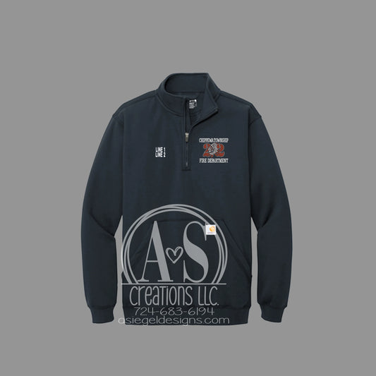 Indian Carhartt 1/4 Zip Sweatshirt - Navy