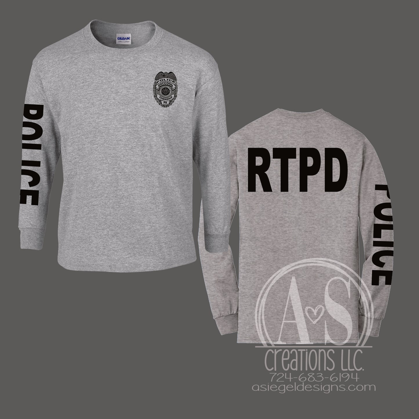 RTPD - Sport Grey Long Sleeve Options