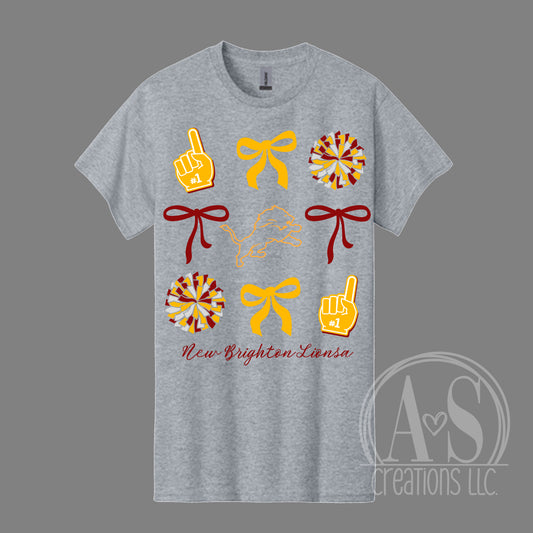 Lions Spirit Tee - Sport Grey