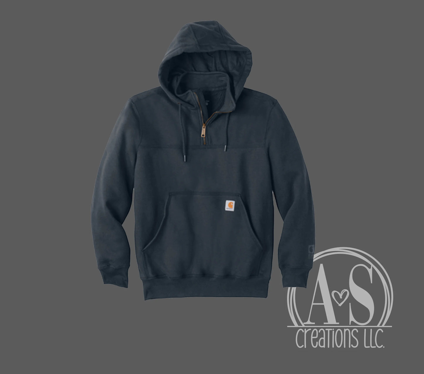 1/4 Zip Carhartt Hoodie w/CUSTOM LOGO