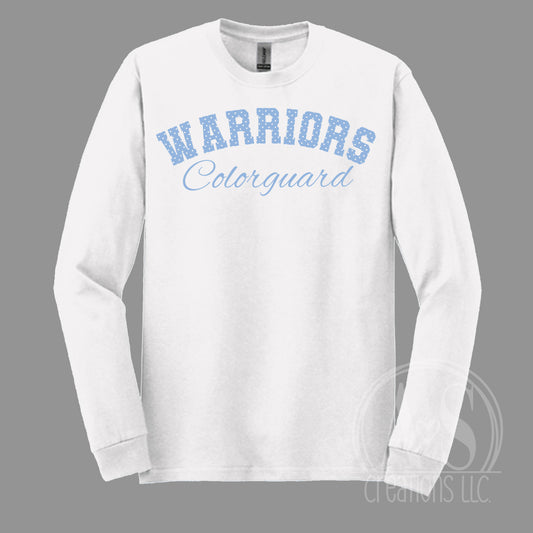 Warriors Colorguard Polka Dots - White
