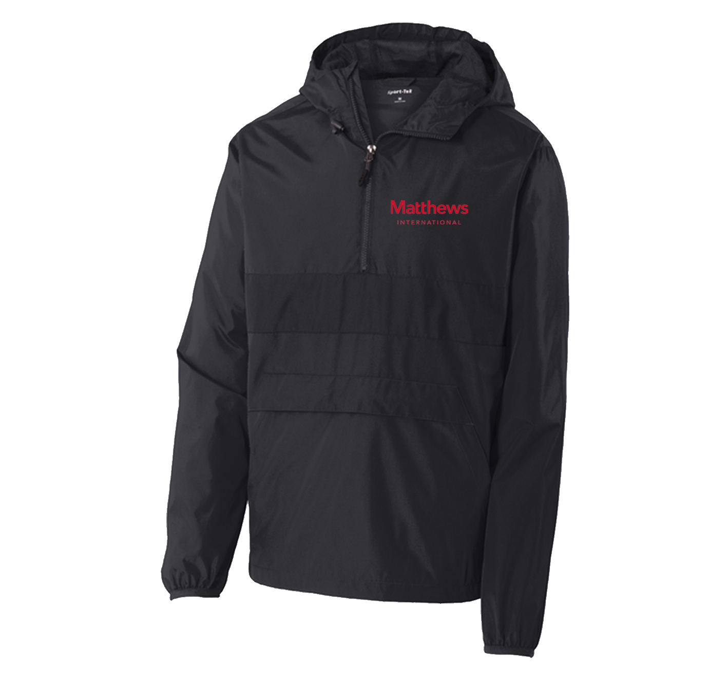 Sport Tek zipped pocket rain jacket