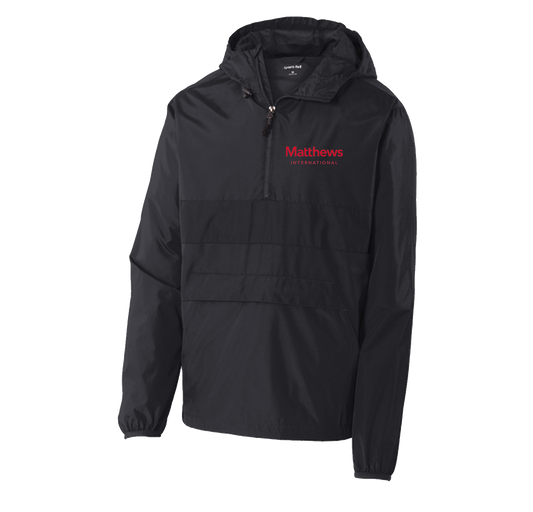 Sport Tek zipped pocket rain jacket
