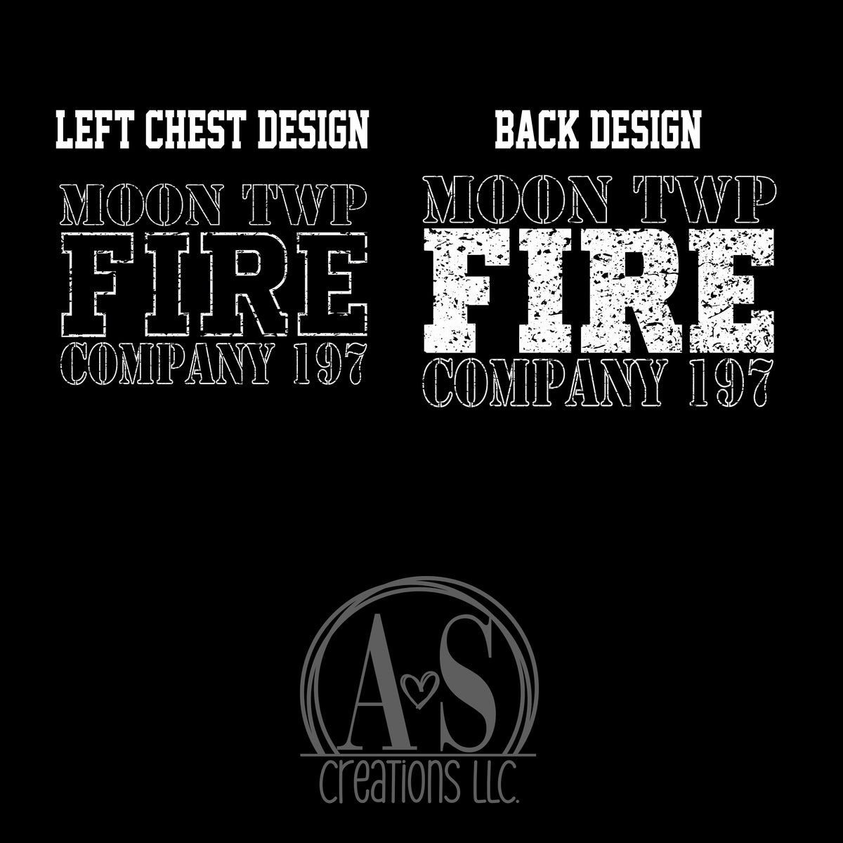 DISTRESSED DESIGN - BLACK