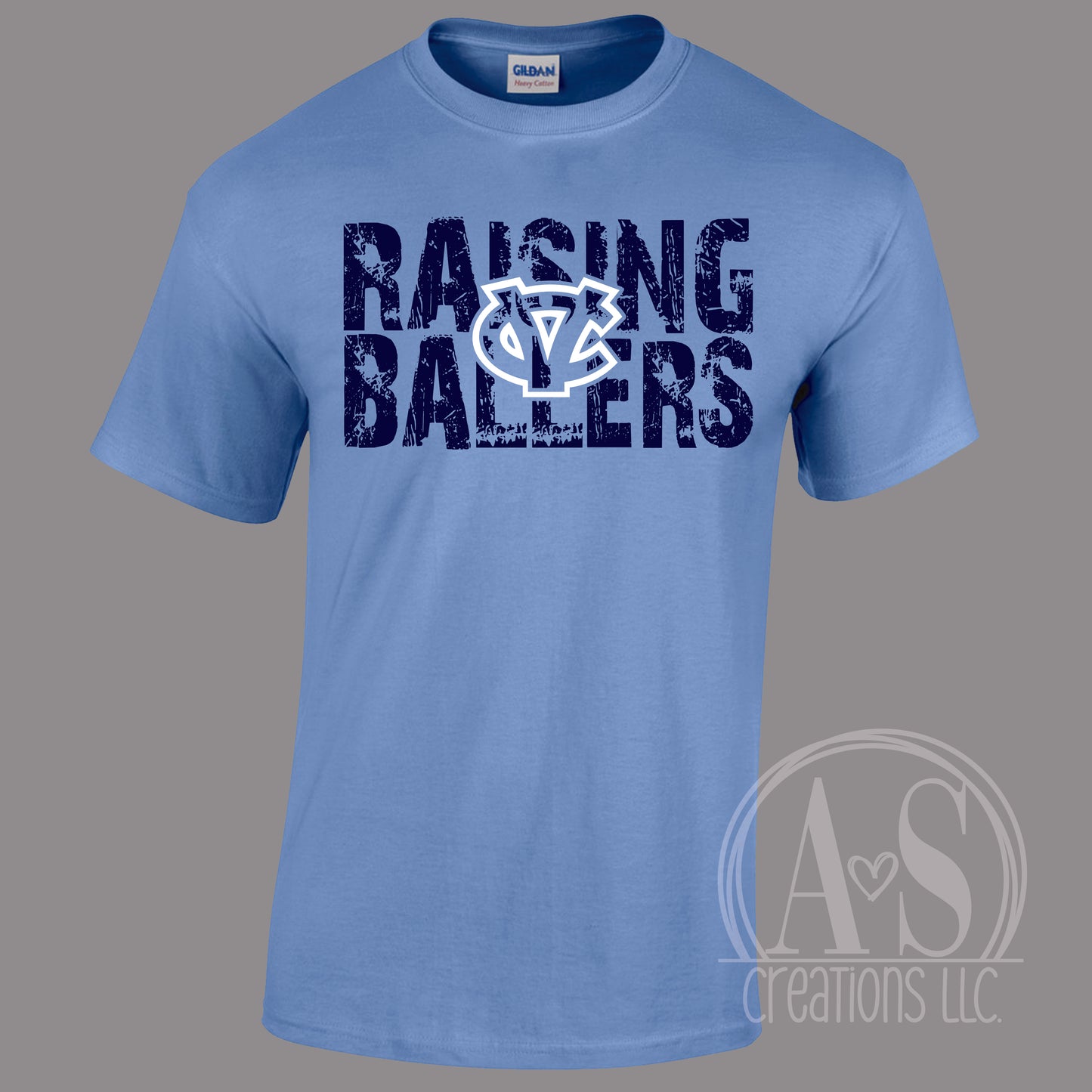 Raising Ballers Carolina Blue Tee