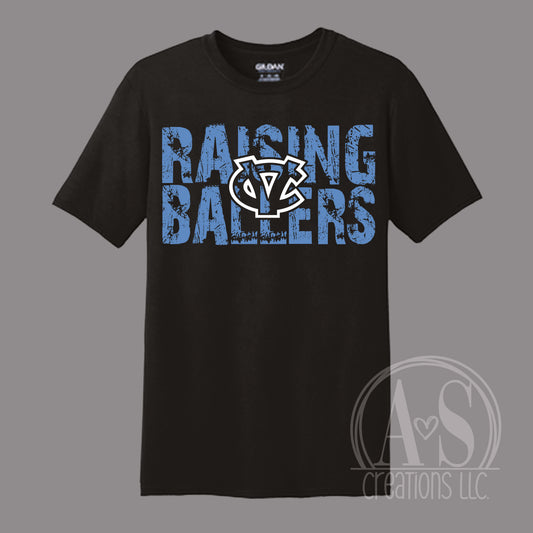Raising Ballers Black Tee