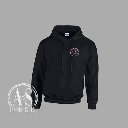 Round Left Chest Logo Hoodie