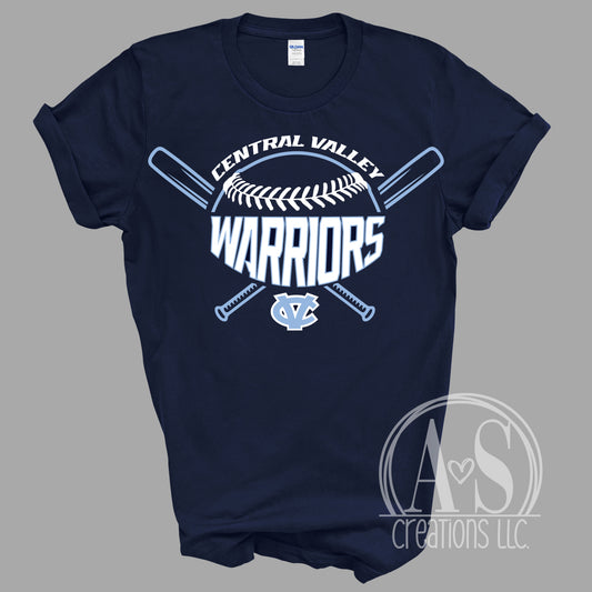 Warriors Softball Bats - Navy