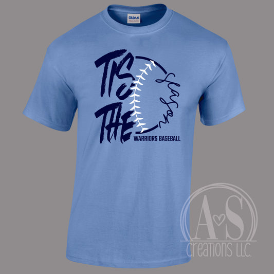 Tis the Season Carolina Blue Tee