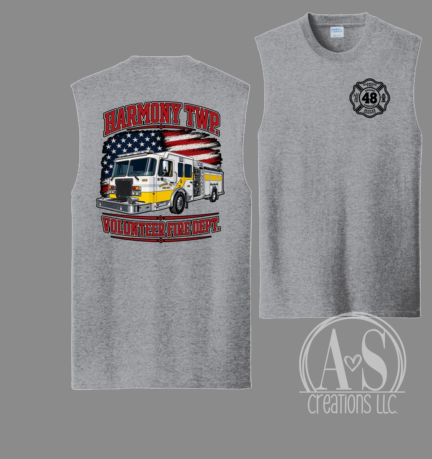 Harmony Township Truck - Sleeveless Sport Grey