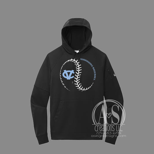Baseball Laces NIKE hoodie - Black CVHS
