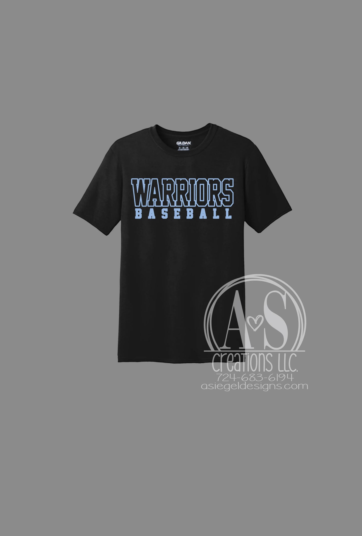Warriors Baseball - Black CVHS